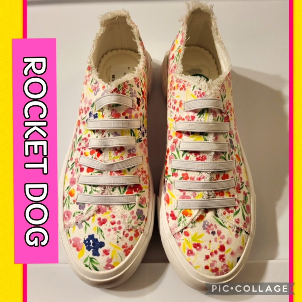 ROCKET DOG WHITE MULTI SNEAKER